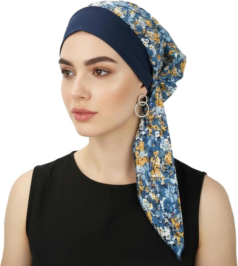 FADACHY Chemo Headwear for Women,Chemo Caps Lightweight for Summer with Head Scarf,Silky Soft Hair Turbans Fashion - Image 2